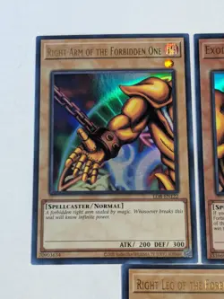 Yugioh Exodia The Forbidden One Ultra Rare Set LOB 25TH Near Mint - Image 4