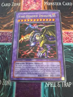 Yugioh Five-Headed Dragon SD09-ENSS1 Ultra Rare Limited NM/LP - Image 1