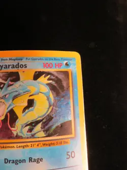 Gyarados 6 1/102 Holo Base Set Unlimited DMG Pokemon Card English - Image 5
