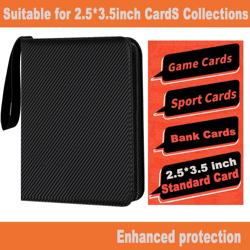 Premium 9-Pocket Zipper Card Binder for 720 MTG TCG Sports Cards - Black - Image 5