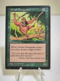 Uktabi Orangutan Summon Ape Uncommon CARD SET Visions 1996 WIZARDS NM #2533 - Image 1