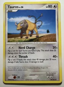 Tauros - 74/146 - Uncommon - Pokemon TCG Diamond & Pearl: Legends Awakened MP - Image 1