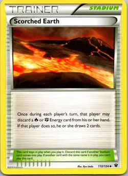 Scorched Earth 110/124 - XY - Fates Collide Uncommon Pokemon TCG NM - Image 1