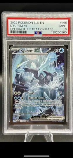 PSA 9 Kyurem Special Illustration Rare 165/086 Pokemon Black Bolt ENGLISH 2025 - Image 1