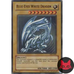 Yugioh Blue-Eyes White Dragon SDK-E001 Ultra Rare MP - Image 1