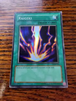 PL - Yugioh! Raigeki - LOB-053 - Super Rare - Unlimited Edition - Image 1