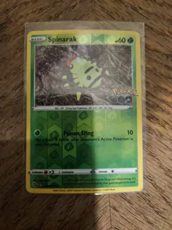 Spinarak DITTO unpeeled Pokemon Go 006/078 Peel-able Card NM - Image 1
