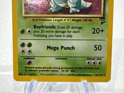 Pokemon Nidoqueen TCG Holo Unlimited Rare Card 12/130 Base Set 2 Swirl - Image 4