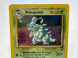 Pokemon Nidoqueen TCG Holo Unlimited Rare Card 12/130 Base Set 2 Swirl - Image 5