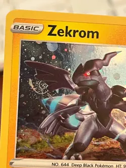 Pokemon ​Zekrom 060/185 Cosmos Holo with FULL HD GALAXY SWIRL!! - Image 1