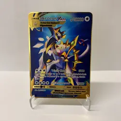 Gold Metal Arceus VMAX Pokemon Card-Collectible Gift Display！ - Image 2
