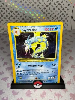 Gyarados - 6/102 - Pokemon Base Set Unlimited Holo Rare Card WOTC LP - Image 1