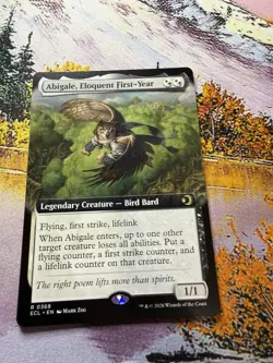 Abigale, Eloquent First-Year - Extended Art Lorwyn Eclipsed MTG - Image 1