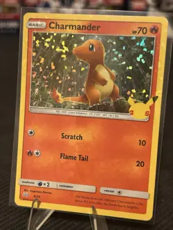 Charmander 009/025 Promo McDonald's 25th Anniversary Promos Pokemon Holo NM - Image 1