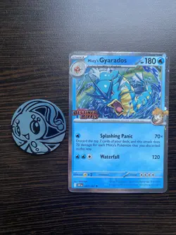 Pokemon Destined Rivals Misty's Gyarados Stamped Promo 49 /182 - Image 2