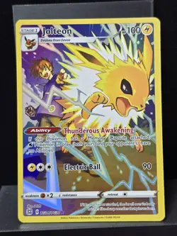 Pokemon Jolteon TG04/TG30 Holo Ultra Rare Trainer Gallery Brilliant Stars NM- - Image 2