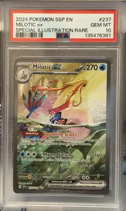 Pokemon Milotic ex Surging Sparks Special Illustration Rare Holo 237/191 PSA 10 - Image 1