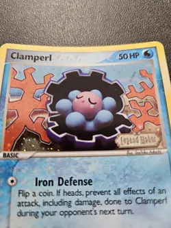 Pokemon EX Legend Maker Clamperl Stamped Reverse Holo 51/92 NEAR MINT - Image 2