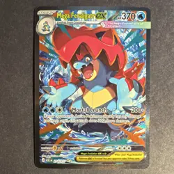 Pokemon TCG Mega Feraligatr EX 274/217 Crimson Invasion Secret Rare Holo - Image 1