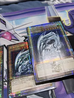 3x Blue-Eyes White Dragon - MP24-EN001, QCR, FACTORY PRINT ERROR - Yugioh - Image 3
