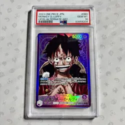 PSA10 Monkey D Luffy OP05-060 Alternate Art One Piece Card Japanese GEM MT - Image 1