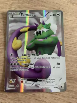 Pokemon Card TCG Tornadus 98/98 Black & White Emerging Powers Full Art Holo - Image 2