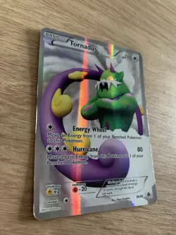 Pokemon Card TCG Tornadus 98/98 Black & White Emerging Powers Full Art Holo - Image 5