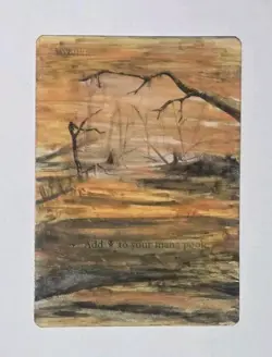 Magic The Gathering MTG Fourth Edition Swamp (B) ALTERED - Image 1