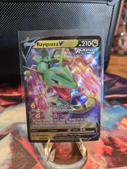 Pokemon Rayquaza V Rapid Strike Promo SWSH147 Sword & Shield Holo 210 HP - Image 1