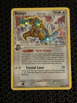 Pokemon 2006 Deoxys Card Delta Species 2/17 Pop Series 4 Holo - Image 1