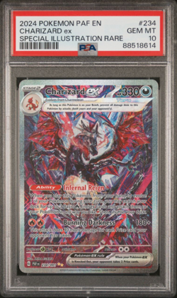 PSA 10 GEM MINT Charizard ex 234/091 SIR English Paldean Fates Pokemon - Image 1