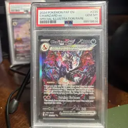 PSA 10 GEM MINT Charizard ex 234/091 SIR English Paldean Fates Pokemon - Image 3