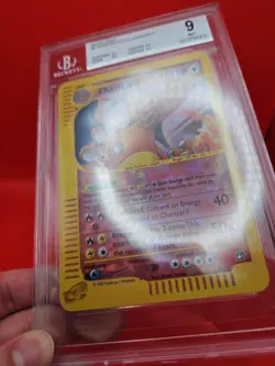 RARE! Strong Subgrades! 2003 Skyridge CRYSTAL CHARIZARD Box Topper 9/12 - Image 3