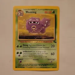 Pokemon Weezing Fossil 45/62 Uncommon Regular Wizards of the Coast - Image 1