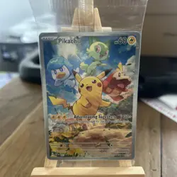 Pokemon TCG Pikachu Sealed SVP Black Star Promos SVP027 Holo Promo - Image 1