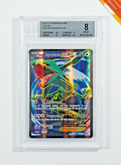 Pokemon BGS 8 Rayquaza Ex #104 XY Furie Volanti 2015 Italiano - Image 1