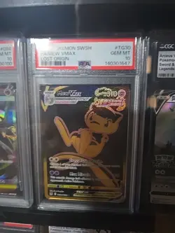 2022 Pokemon Mew VMAX (Secret) Tg30/Tg30 Full Art PSA 10 📈🔥 Lost Origins - Image 1