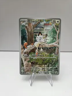 Pokemon Meowth 106/094 – Phantasmal Flames – English IR (Illustration Rare) - Image 1