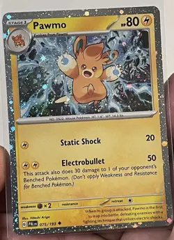 Pawmo 075/193 Cosmos Holo (Paldea Adventure Chest) Pokemon TCG NM - Image 1