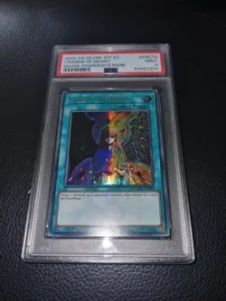 MAMA-EN078 - Change Of Heart - Ultra Pharaoh's Rare - PSA MINT 9 - YU-GI-OH TCG - Image 1