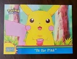 MP! Pokemon Topps "In The Pink" OR5 Orange Islands Blue Logo - Image 1