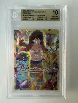 BGS 10 One Piece Monkey D Luffy Emperors in the New World Japanese OP09-119 SEC - Image 1