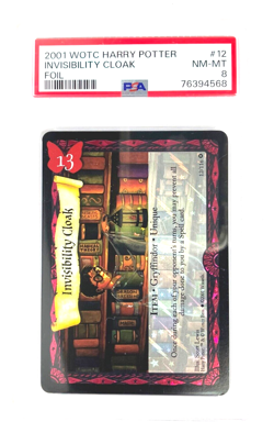 PSA 8 NM-MT INVISIBILITY Harry Potter Card #12 12/116 Base Set Holo 2001 WOTC - Image 1