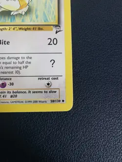 Pokemon Card Raticate 58/130 Base Set 2 Uncommon WOTC - Image 5