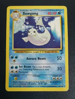 Pokemon Card Dewgong 36/130 Base Set 2 Uncommon WOTC - Image 1