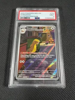 PSA 9 Gumshoos 153/132 Illustration Rare 2025 Pokemon Card Mega Evolution Rare - Image 3