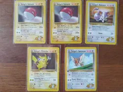 Pokemon Lot of 8 Surge Cards (Gym Heroes) - Image 2