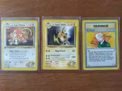 Pokemon Lot of 8 Surge Cards (Gym Heroes) - Image 3