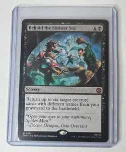 Behold the Sinister Six! #51 Marvel's Spider-Man Mythic Sorcery MTG NM/M - Image 1