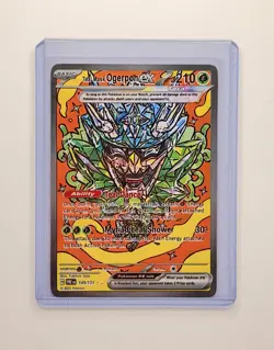 Teal Mask Ogerpon ex Special Illustration Rare card Pokemon Prismatic Evolutions - Image 1